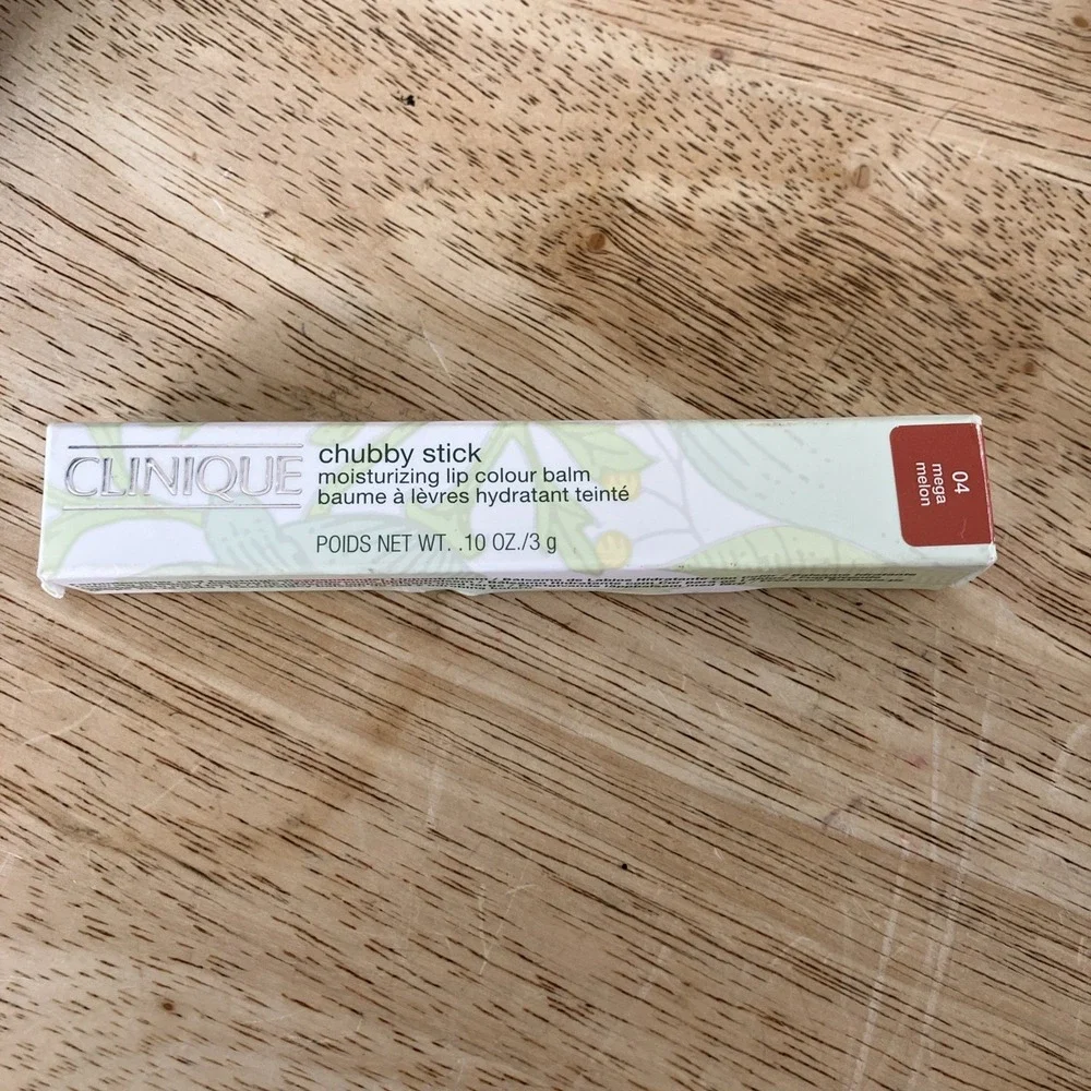 Clinique‎ Chubby Stick Moisturizing Lip Colour Balm Mega Melon 0.10 oz NEW